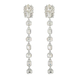 EARRINGS DONA WHITE SILVER