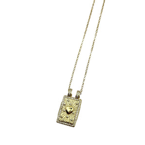 NECKLACE TALISMAN GOLD HEART