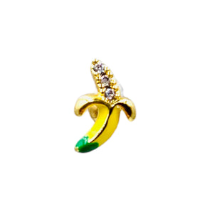 OOR PIERCING BANANEN GOUD