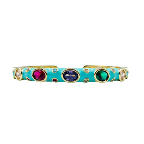 BRACELET BAROQUE BÉBÉ BLEU MENTHE