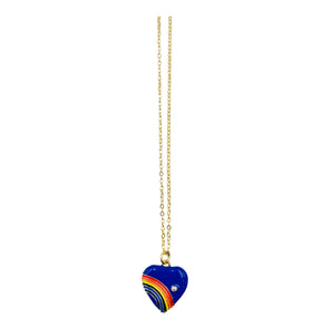 NECKLACE HEARTLOVE NAVY