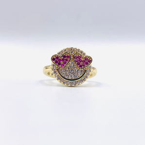 RING SMILEY ROZE S