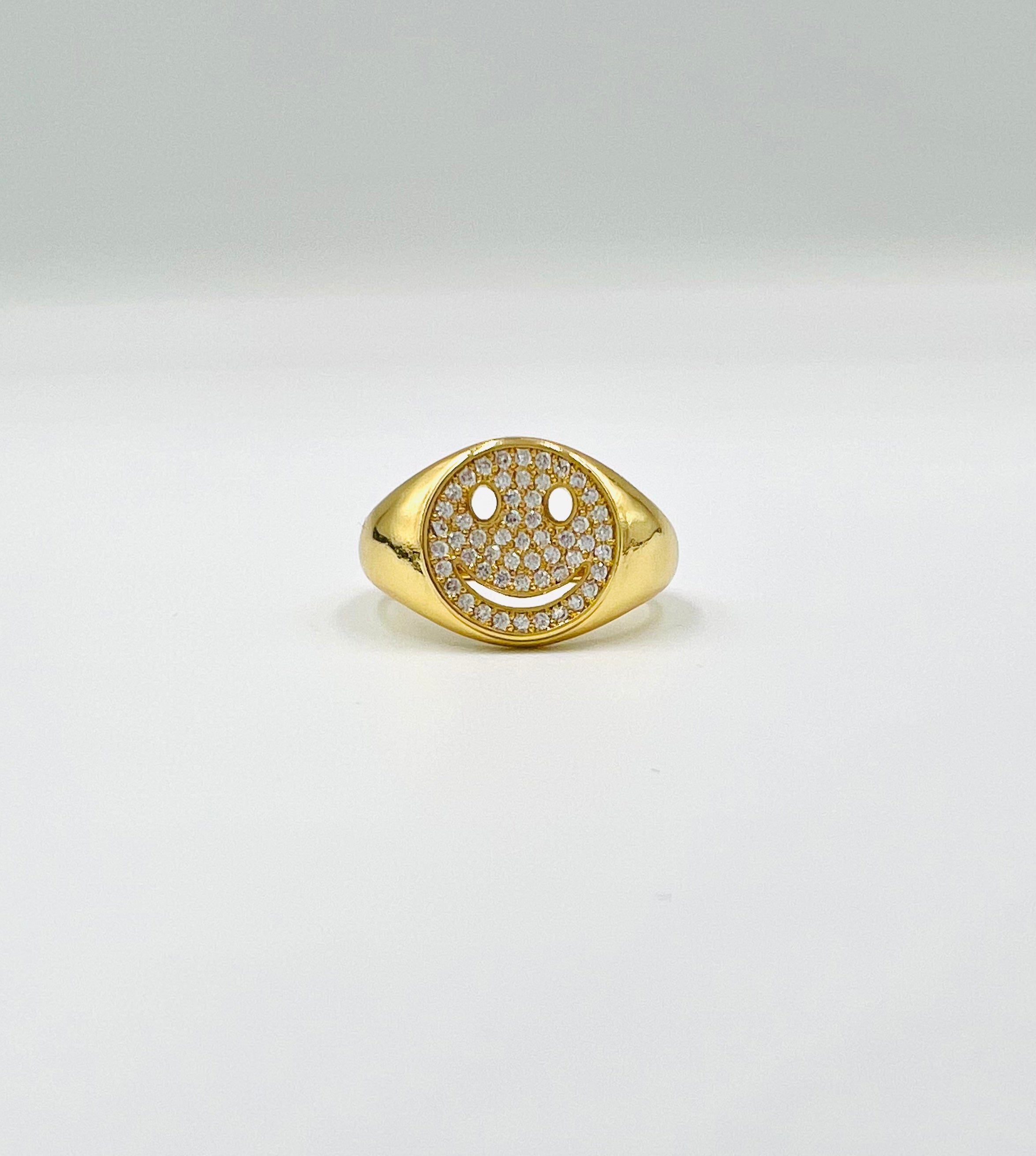BAGUE SMILEY BLANCHE M