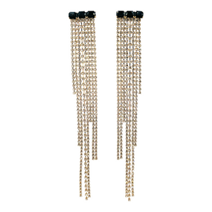 BOUCLES D'OREILLES ABBA NOIR