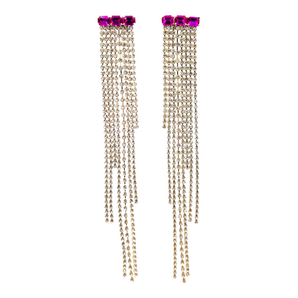 BOUCLES D'OREILLES ABBA FUSHIA