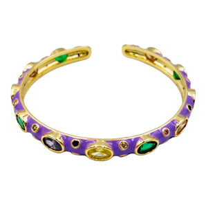 BRACELET BAROQUE LILAS*