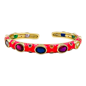 BRACELET BAROQUE FUSHIA*